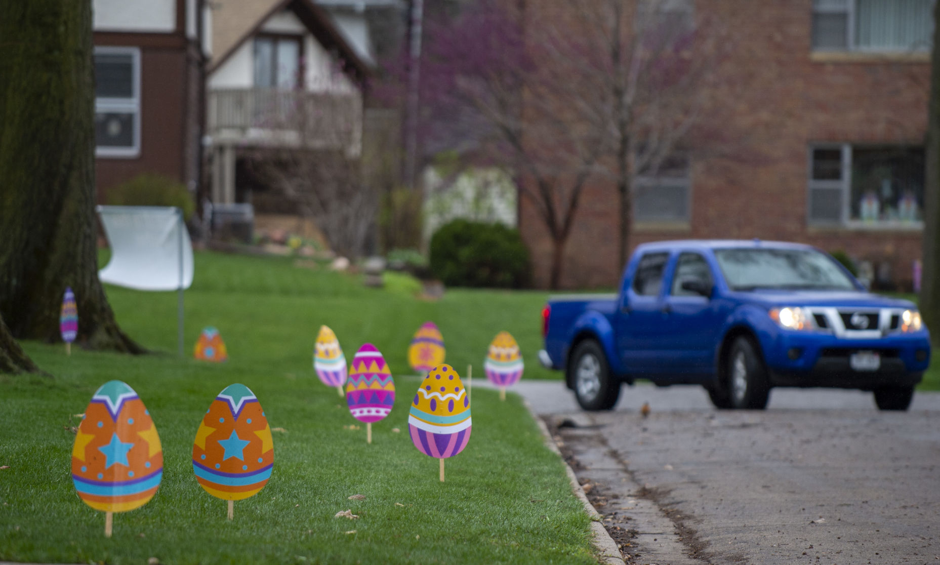 Drive-by Easter egg hunt, 4.12